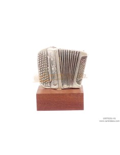 SOUVENIR FISARMONICA CROMATICA ARGENTO SATINATO INVECCHIATO