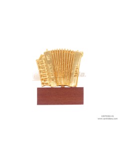 SOUVENIR FISARMONICA ORGANETTO DORATO SATINATO