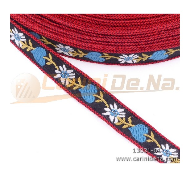 NASTRINO TIROLESE CUORI BLU