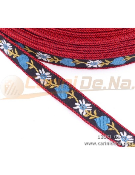 NASTRINO TIROLESE CUORI BLU