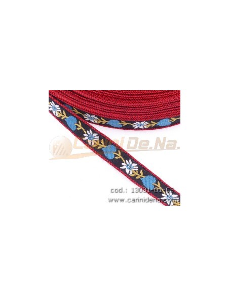 NASTRINO TIROLESE CUORI BLU