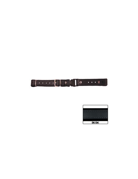 STRAPPINO SLOVENO CUOIO/FELTRO cm 2.5X25/43 NORMALE NERO