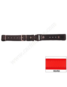STRAPPINO SLOVENO CUOIO/FELTRO cm 2.5X25/43 NORMALE ROSSO