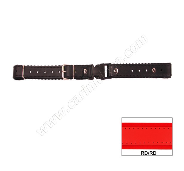 STRAPPINO SLOVENO CUOIO/FELTRO cm 2.5X25/43 NORMALE ROSSO