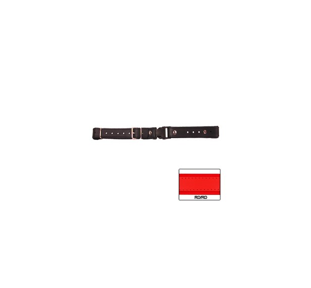STRAPPINO SLOVENO CUOIO/FELTRO cm 2.5X25/43 NORMALE ROSSO