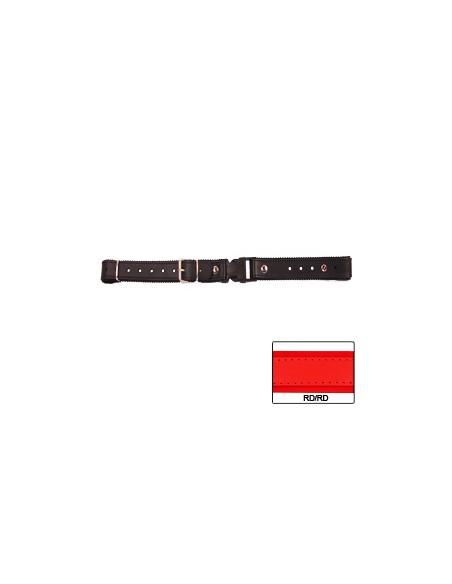 STRAPPINO SLOVENO CUOIO/FELTRO cm 2.5X25/43 NORMALE ROSSO