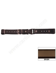STRAPPINO SLOVENO CUOIO/FELTRO cm 2.5X25/50 LUNGO MARRONE