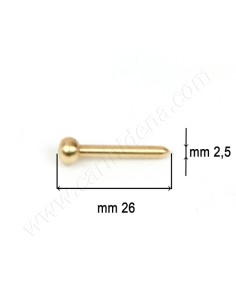 SPILLI OTT. GREZZI - TESTA TONDA MM 2.5 x 26