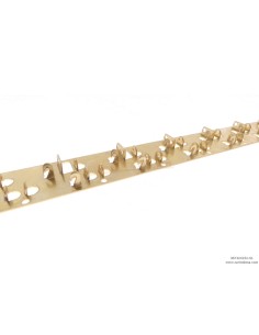 STRISCETTE PORTARIPETINI OTTONE  24 (12X2) POSIZIONI - PASSO  25.2 mm