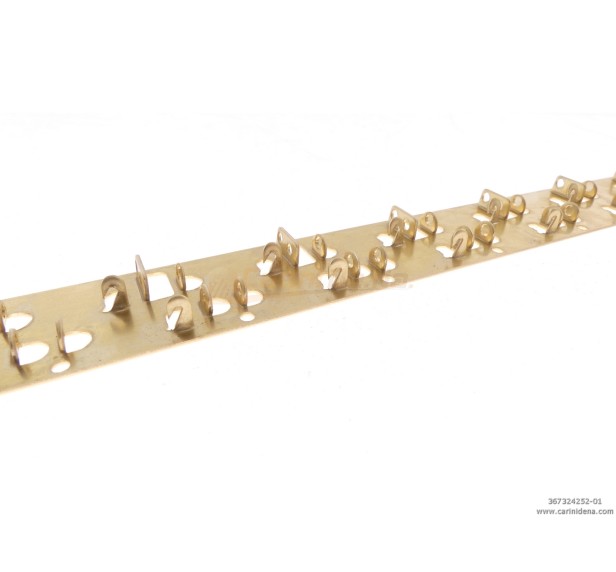 STRISCETTE PORTARIPETINI OTTONE  24 (12X2) POSIZIONI - PASSO  25.2 mm