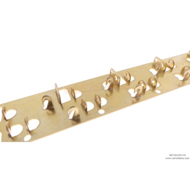 STRISCETTE PORTARIPETINI OTTONE  24 (12X2) POSIZIONI - PASSO  25.2 mm