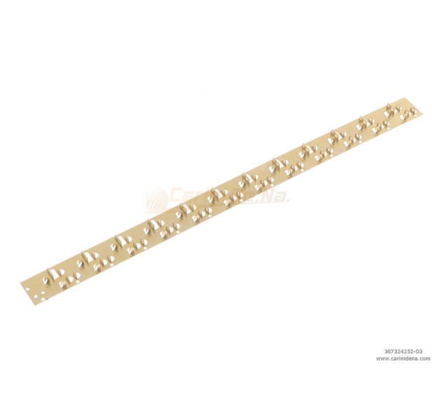 STRISCETTE PORTARIPETINI OTTONE  24 (12X2) POSIZIONI - PASSO  25.2 mm