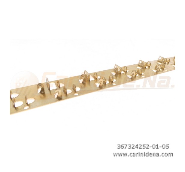 STRISCETTE PORTARIPETINI OTTONE  24 (12X2) POSIZIONI - PASSO  25.2 mm