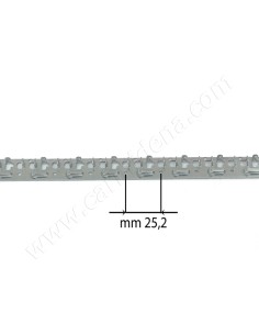 STRISCETTE PORTARIPETINI  12 FORI P 25.2 mm - GU0034