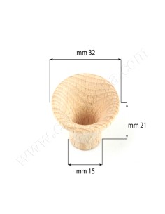 TROMBETTE LEGNO FAGGIO 32/15X21