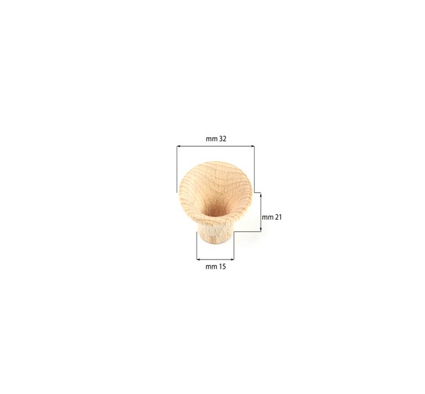 TROMBETTE LEGNO FAGGIO 32/15X21