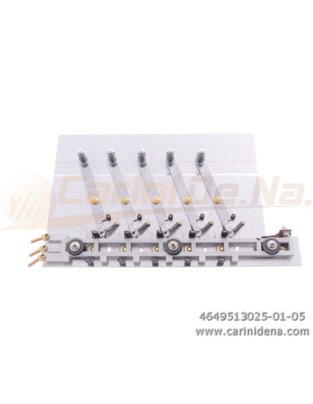 REGISTRI CROMATICI 5EF SC 3LAM NPR - LEVA PASSO 25 mm - TOT L cm 10 - INCLINATA - 2REGF35S