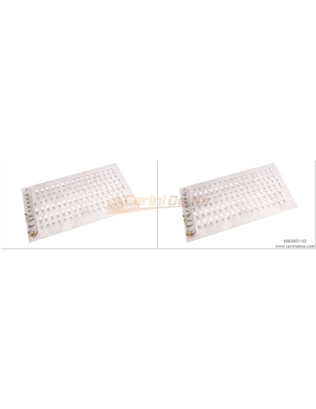 FONDI CANTO IN 3A 3FILE SCALATE312 - 49TASTI(16-17-16) 3LEVE 9LAMINE - P19 mm - PROG.123-312-123 - mm 367x194 + BLOC - 1FON3A93F