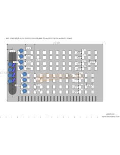 FONDI CANTO IN 4A 2FILE 25TASTI(13-12) 4LEVE 8LAMINE - P19 mm - PROG.1234-1234 - mm 285x170 - 1FON4A8