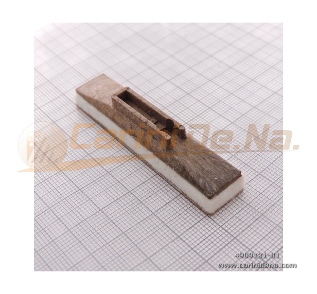 VALVOLE PLAST. DM IV BASSE + PELLE/FELTRO mm 4,0 MARRONE/ROSSO (mm 13.5X64)