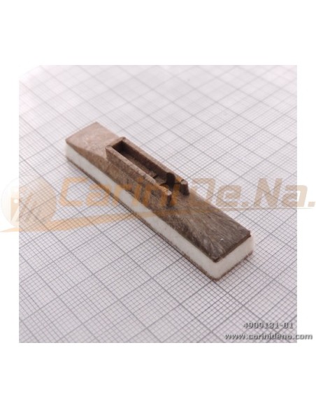 VALVOLE PLAST. DM IV BASSE + PELLE/FELTRO mm 4,0 MARRONE/ROSSO (mm 13.5X64)