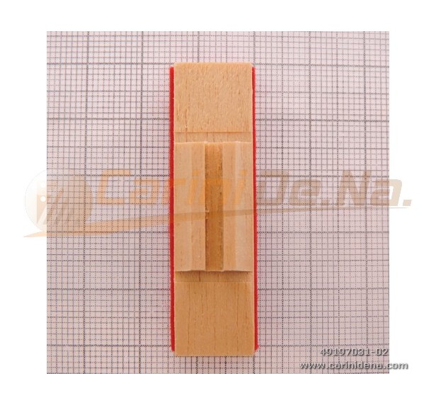 VALVOLE LEGNO ARMONIA 14 X 56 F 3 X 2,6 + PELLE/FELTRO mm 4.0 MARRONE/ROSSO