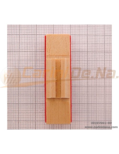 VALVOLE LEGNO ARMONIA 14 X 56 F 3 X 2,6 + PELLE/FELTRO mm 4.0 MARRONE/ROSSO